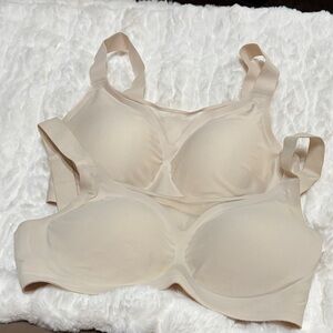 Source Unknown Cream Seamless Bra